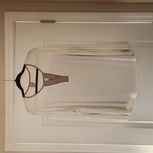 Chicos cream and taupe jersey size 3